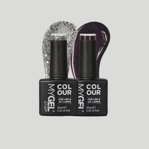 Mylee LED/UV Gel Nail Polish Duo 2 – 2x10ml – Long Lasting At Home Manicure/Pedicure, High Gloss And Chip Free Wear Nail Varnish