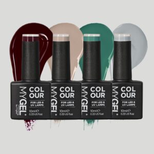 Mylee Autumn Walks LED/UV Gel Nail Polish Quad – 4x10ml – Long Lasting At Home Manicure/Pedicure, High Gloss And Chip Free Wear Nail Varnish
