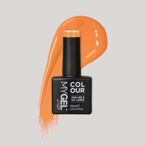 Mylee Safari Trip LED/UV Orange Gel Nail Polish – 10ml – Long Lasting At Home Manicure/Pedicure, High Gloss And Chip Free Wear Nail Varnish