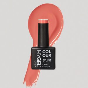 Mylee Summer Sunset LED/UV Pink / Coral Gel Nail Polish 10ml – Long Lasting At Home Manicure/Pedicure, High Gloss And Chip Free Wear Nail Varnish