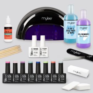Mylee The Full Works Complete Gel Polish Kit (Black) – Sunseeker (Worth £184)