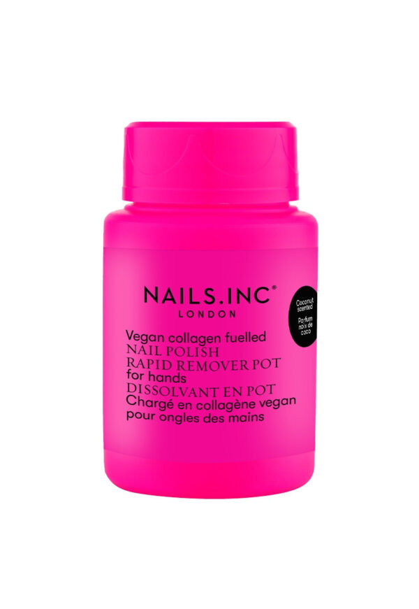 Powered by Vegan Collagen Nail Polish Remover Neon Pink