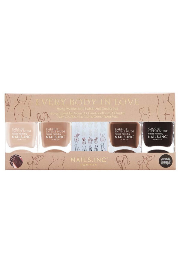 Every Body In Love 4-Piece Nail Polish and Sticker Set