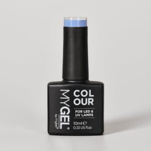 Mylee Once In A Blue Moon LED/UV Blue Gel Nail Polish 10ml - Long Lasting At Home Manicure/Pedicure, High Gloss And Chip Free Wear Nail Varnish